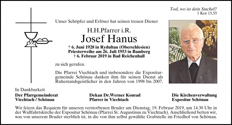 Pfarrer Josef Hanus