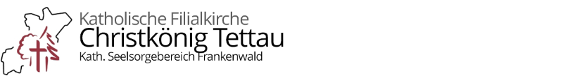 Grafik im Kopf der Homepage der Filialkirche Tettau mit Verlinkung