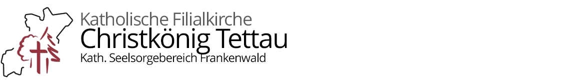 Grafik im Kopf der Homepage der Filialkirche Tettau mit Verlinkung